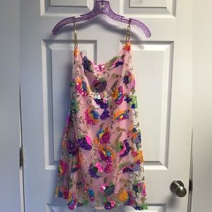 Sequin covered colorful sparkly dress SMALL costume?